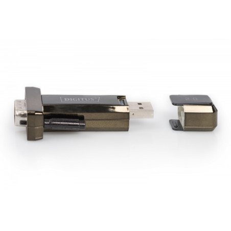 Konwerter/Adapter USB 2.0 do RS232 (DB9) z kablem USB A M/Ż 80cm