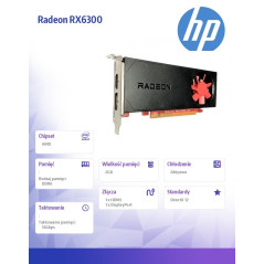 Karta graficzna AMD Radeon RX 6300 2G GDDR6DP+HDMI GFX 803S9AA